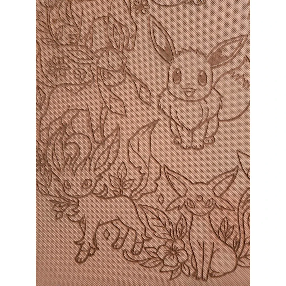 Pokemon Eeveelutions Pocket Engraved PINK  Top Loader Binder 112 Cards New